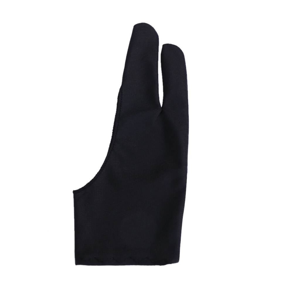 1PC Black Free Size Artist Drawing Glove For Any Graphics Drawing 2 Finger Flexible Anti-fouling for Both Right And Left Hand
