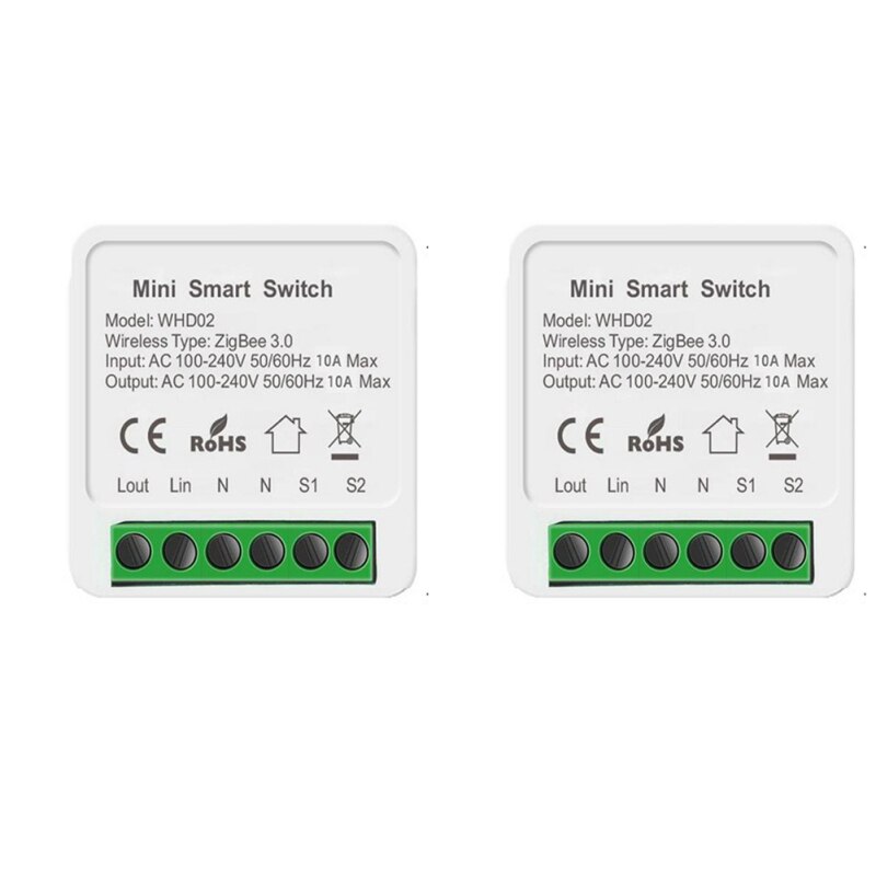 Tuya Zigbee Smart Switch Module Hub Gateway Ondersteuning 2 Manier Afstandsbediening App Real-Time Display Voice Controle smart Home