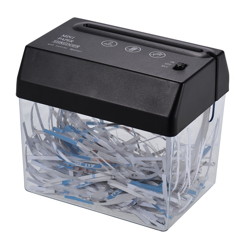 Desktop Office Strip USB Battery Dual-Purpose Electric Small Paper Shredder Mini Home Portable USB Shredder