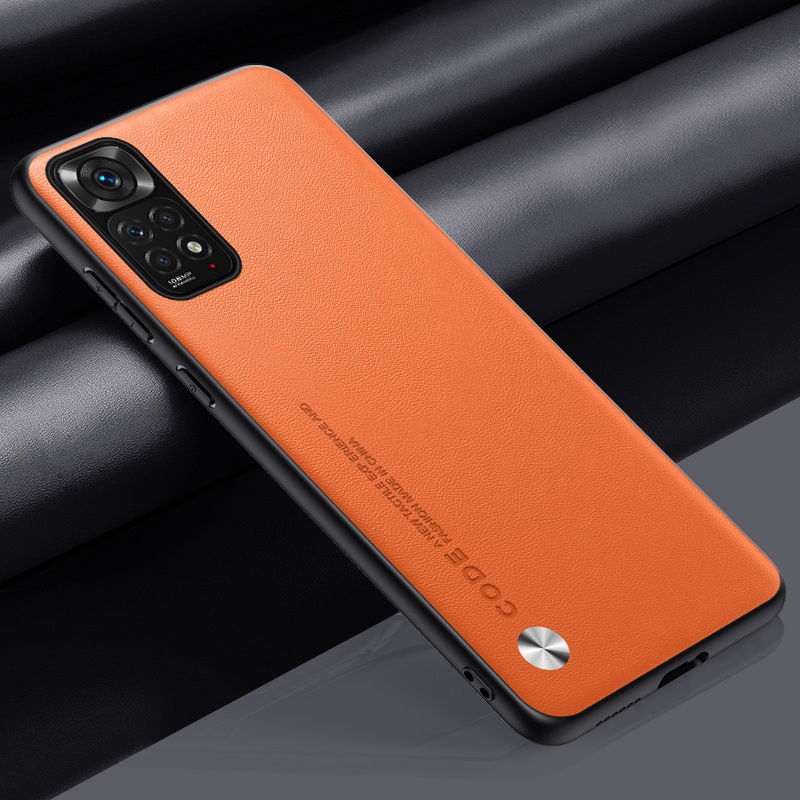 Étui de luxe en cuir PU pour Xiaomi Redmi Note 11S 11 Pro, coque arrière de Protection en Silicone mat pour Redmi Note 11E Pro