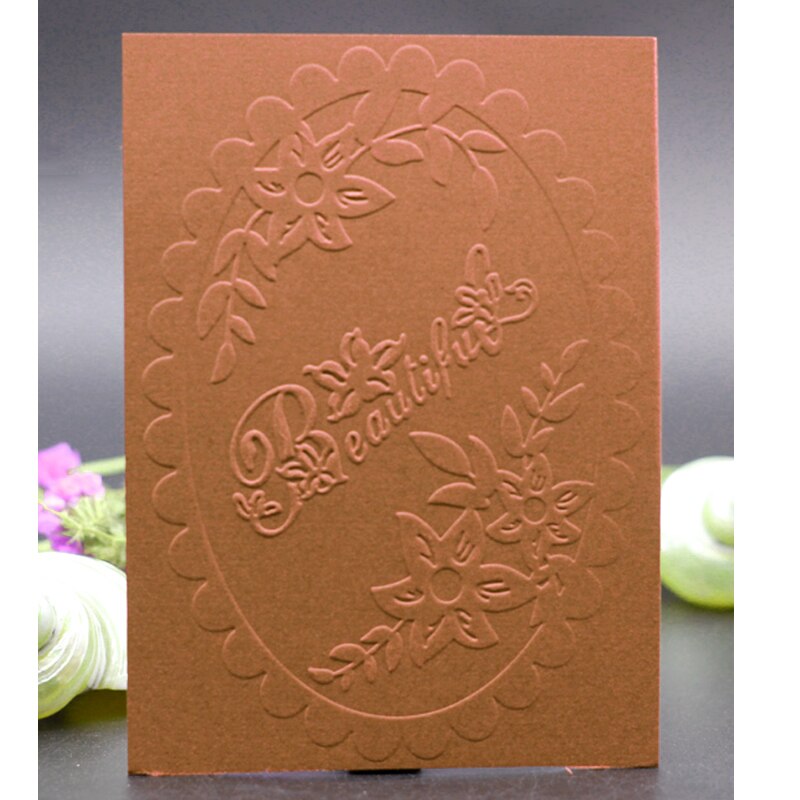 Embossing Folders Tools For Card Making Supplies Binder Scrapbooking Template Craft Oval Flower Plastic Scrapbook Stencils