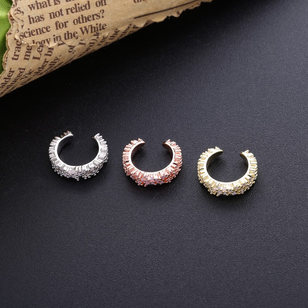 Shadowhunters äkta 925 sterling silver opal öronkudd kvinnor smycke klämma på örhänge för bästa vän uttalande kristall tillbehör