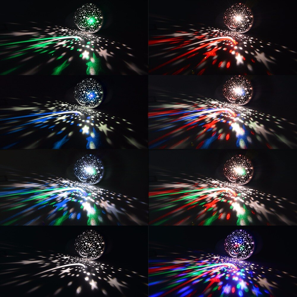 Roterende LED Nachtlampje Projector Sterrenhemel Star Master Kinderen Kids Baby Slaap Romantische LED USB Projector Lamp Xmas