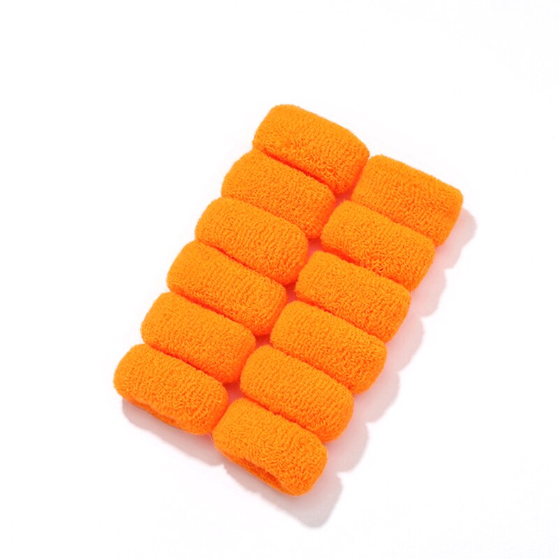 Coleteros elásticos para el pelo para niña y mujer, gomas suaves para el pelo, conjunto de accesorios para el cabello, 2/6/12 piezas: Orange-12 Pcs