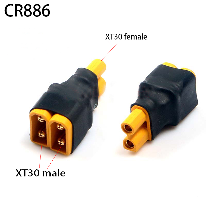 Adaptateur série parallèle Deans T Plug EC3 EC5, compte 60, compte 90, connecteur de convertisseur de batterie Lipo, accessoires de modèle RC bricolage, 1 pièce: Rouge