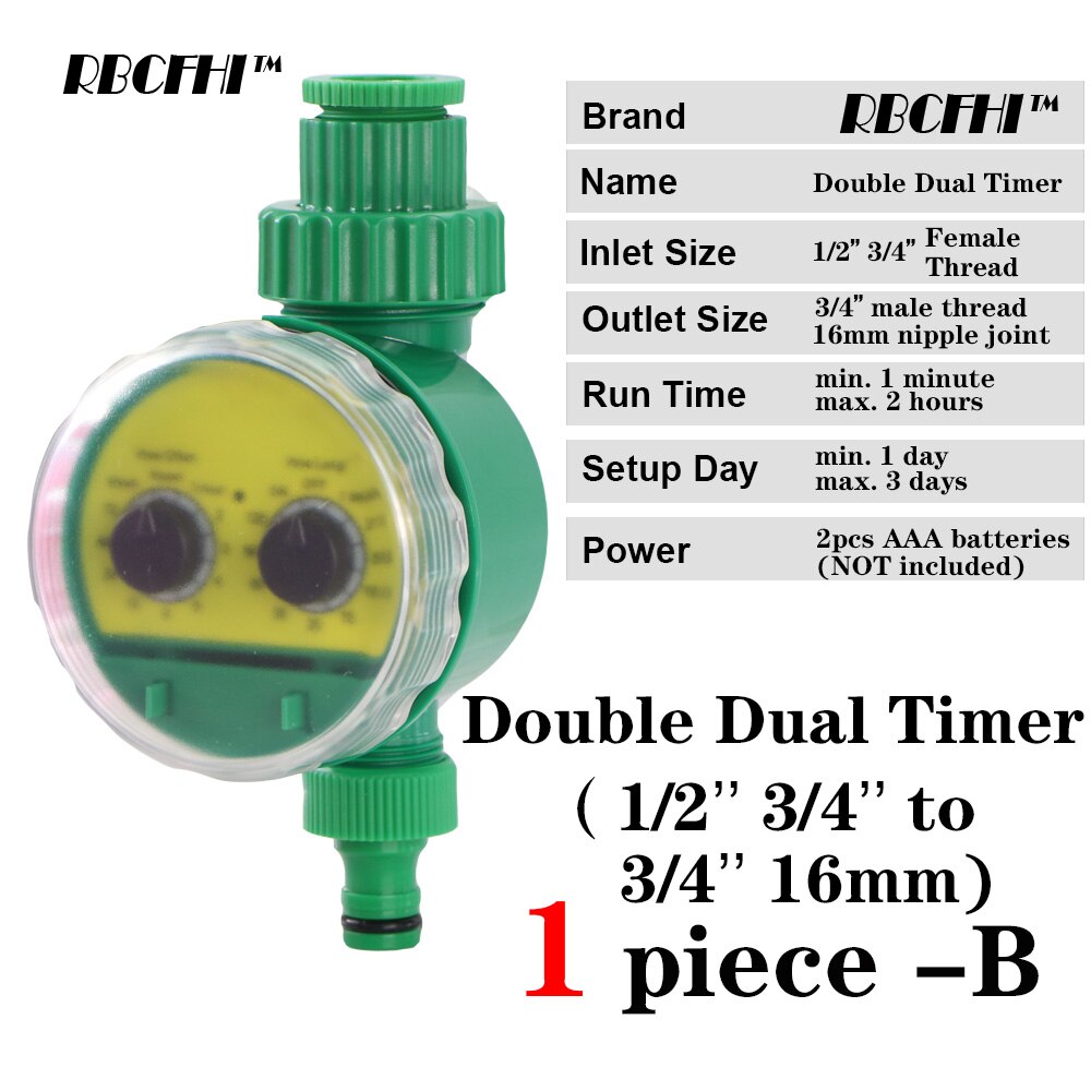 Rbcfhi 6 Soorten Tuin Water Timer Regen Sensor Solar Programmeerbare Automatische Elektronische Lcd-scherm Thuis Tuin Water Timer