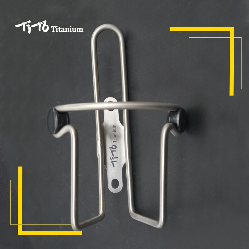 Mtb Titanium Bidonhouders Fiets Road Mountainbike Bidonhouder Matte Titanium Legering Fiets Drink Water Bottle Rack Holder