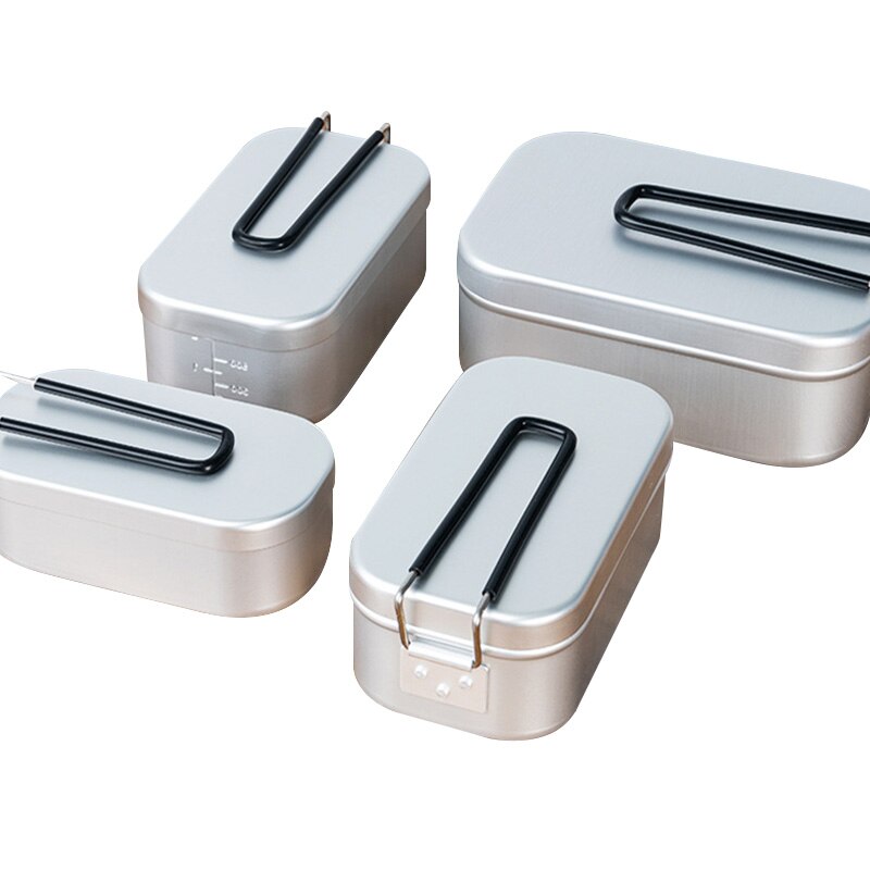 Mini Folding Stove Lunch Box Aluminum Alloy Picnic Box Ourdoor Camping Travel Hiking Fishing Food Containe Breafast Storage Box