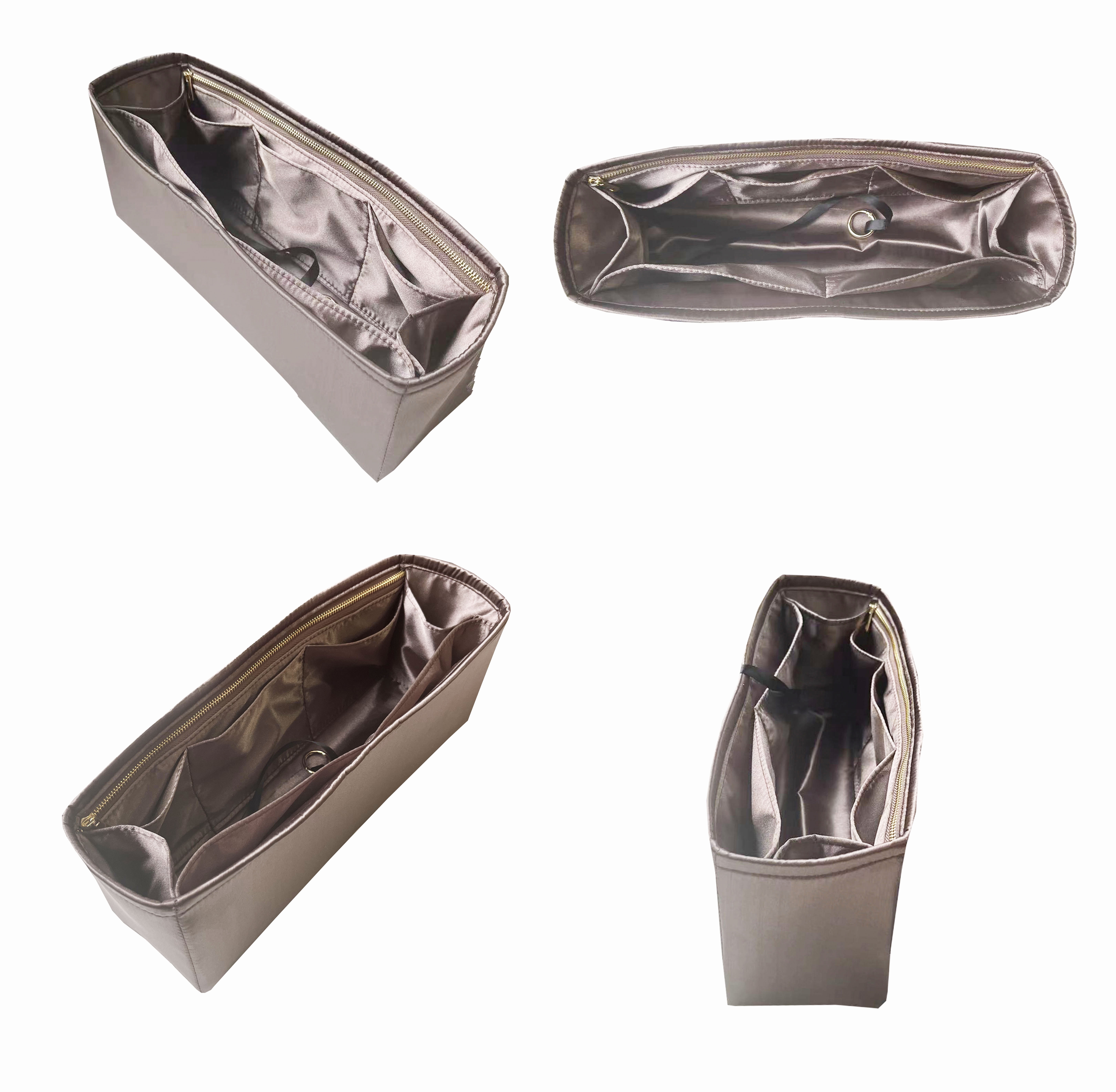 Veskeorganisator silkemyk, silke, luksuriøs håndveske, tote-in-bag-formere, dame - passer til b irkin 25/30/35/40 vesker