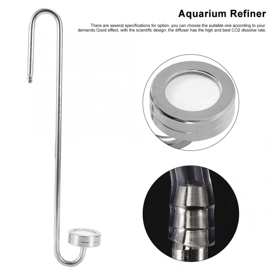 Rvs Aquarium Diffuser Raffinaderij-Vormige Externe Aquarium Zuurstof Diffuser Aquarium CO2 Verstuiver Air Raffinaderij