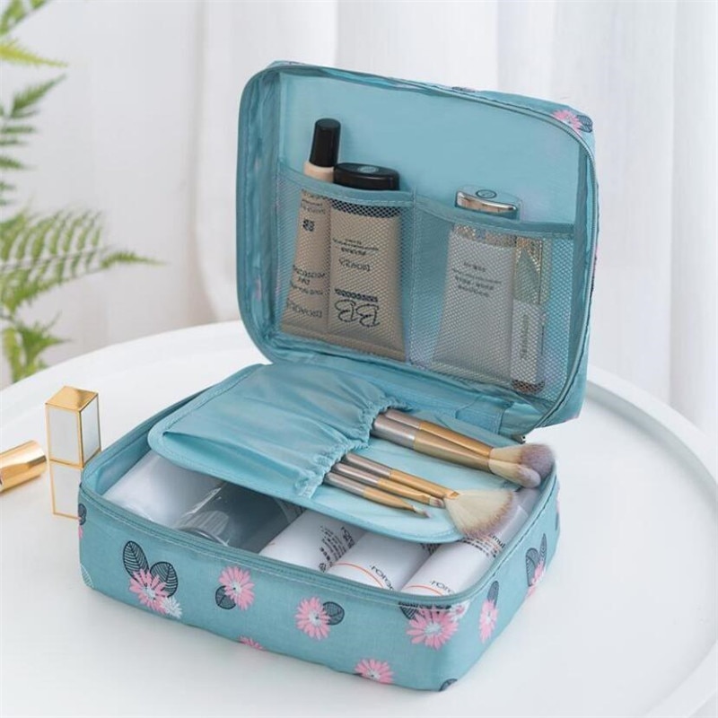 1Stck Ich bin Freien Mädchen machen-hoch Tasche Frauen Kosmetik Tasche Frauen Toilettenartikel Organizer Wasserdicht Weibliche Lagerung bilden Fälle