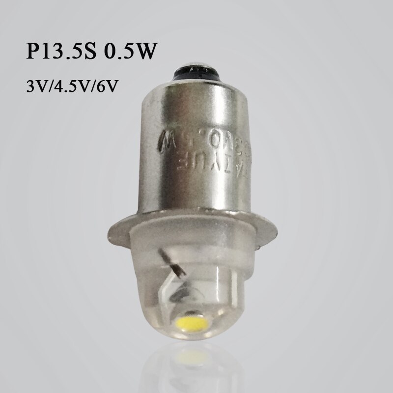 1 stk  p13.5s e10 cree xpg 2 3w 1w 3w lommelygte pære nødpærer 3v dc4-10v/6-24v led pære erstatning lommelygte pære