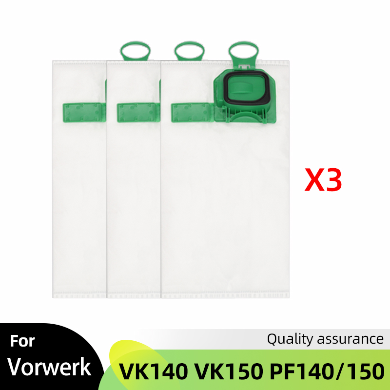 Para Vorwerk Kobold VK140 VK150 Vertical PF 140/150 Kit de repuesto de bolsa de polvo accesorios de repuesto para aspiradora: Gris claro