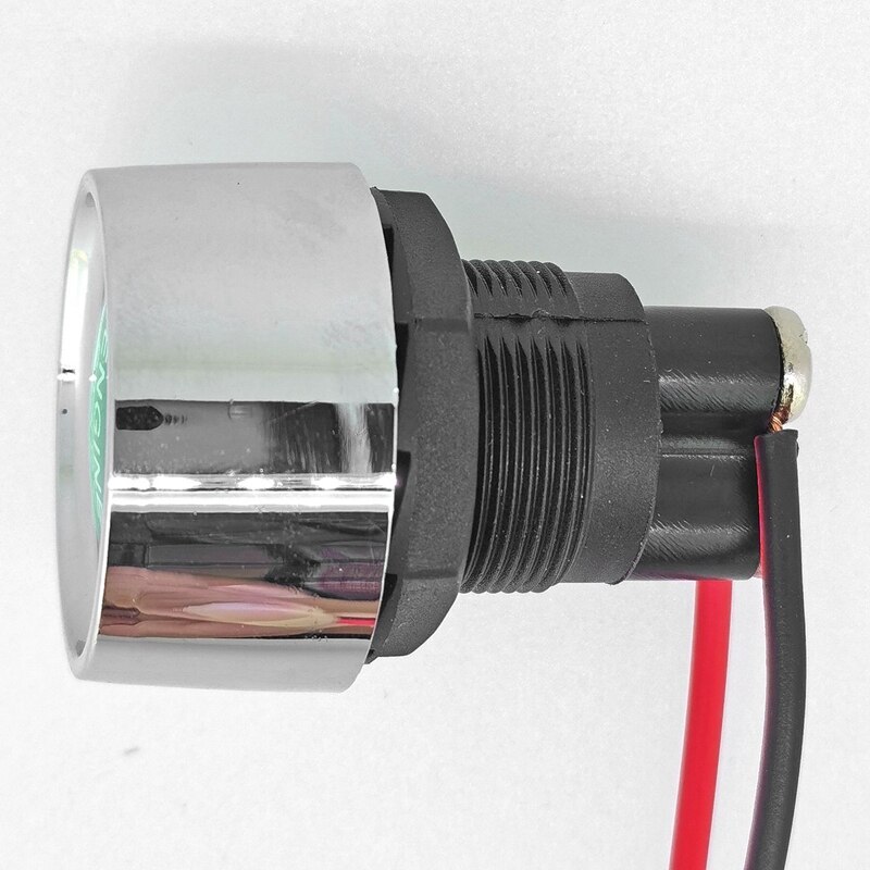 Universal DC12V-24V 50A Car Engine Ignition Start Push Button Switch Green Light