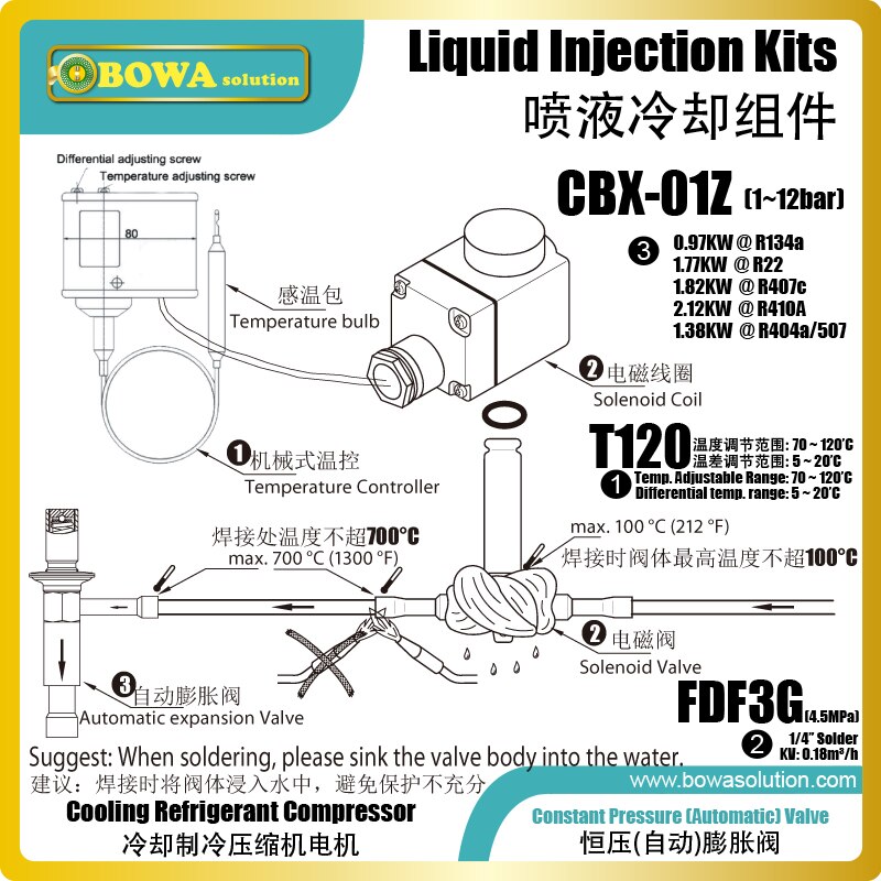 Constant expansion valve is great choice to work as throttle valves with adjustable pressure settings in cryogenic equipments