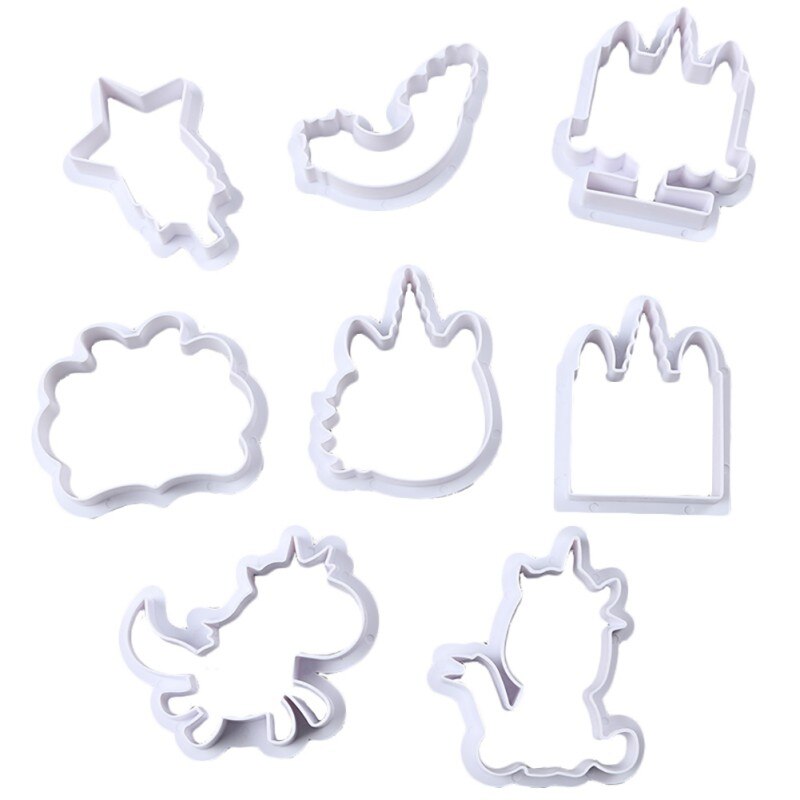 1 Juego de moldes de decoración de galletas multipatten, cortadores de galletas en forma de casa, molde de plástico para hornear, herramientas para galletas 2049: b
