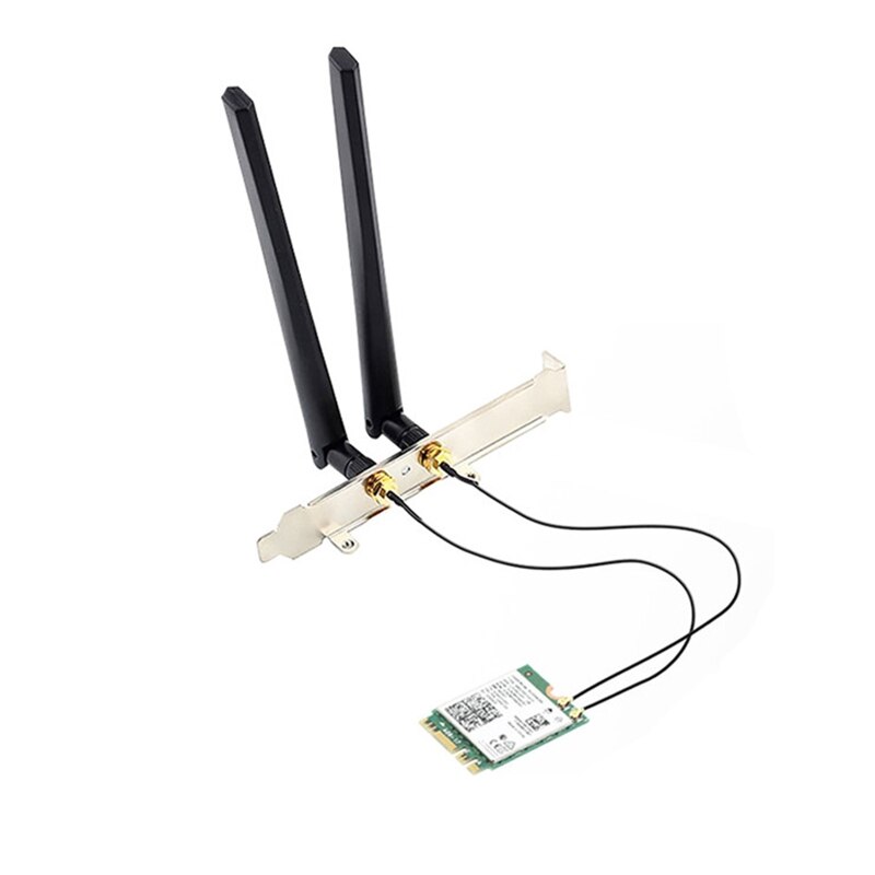 Dual band 2.4Gbps 802.11ax Wi-Fi 6 Desktop Kit Intel- AX200 Bluetooth 5.1 Wifi Card 2.4G/5Ghz MU-MIMO AX200NGW Adapter Antenna