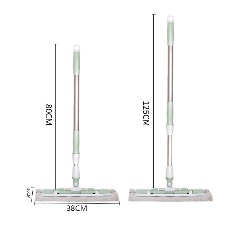 360 grad Spin Mop mit Große Mikrofaser Pads Flache Mopp Boden Teleskop Hause Griff Windows Küche Boden Reiniger Holz Keramik