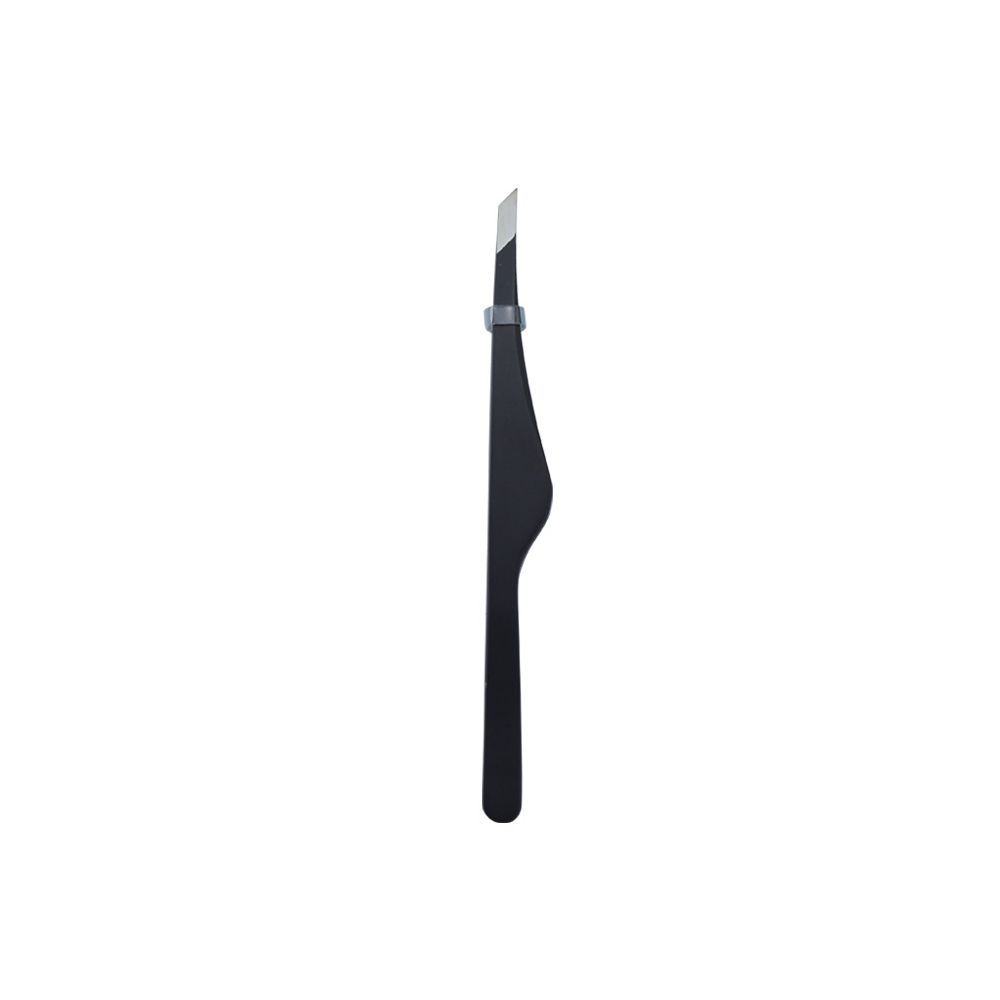 Mond Rvs Valse Wimper Tang Nagel Steentjes Picker Wenkbrauw Pincet Dubbel Ooglid Stickers Nipper: black