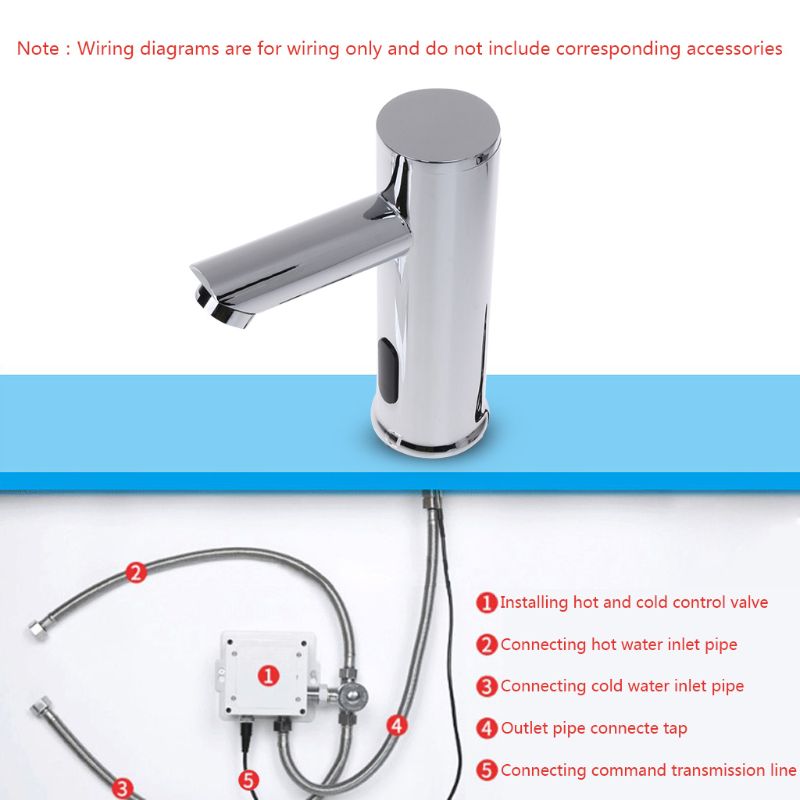 Badkamer Automatische Infrarood Sensor Wastafel Kraan Touchless Basin Water Tap Badrandcombinaties B85E