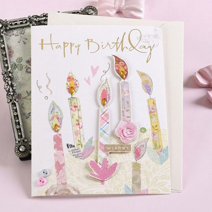 Eno – carte de vœux 3D faite à la main, en papier, pour anniversaire à un ami