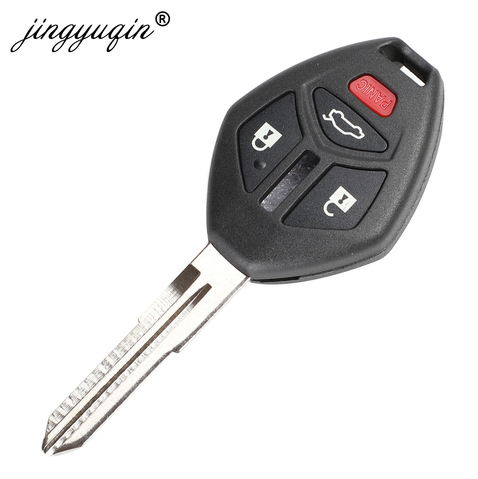 jingyuqin Remote Key Shell Case Fob For Mitsubishi Lancer Outlander Endeavor Galant MIT11R Blade 3 /4 Buttons Car Key Style