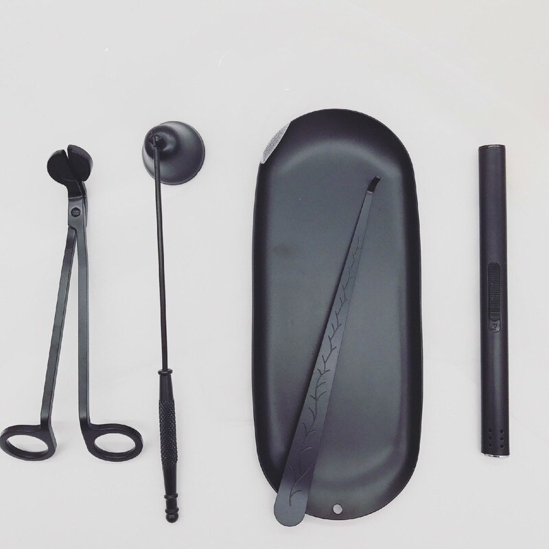 Ensemble d'accessoires de bougies de luxe, outil d'extincteur, cache-bougie, ensemble d'outils avec crochets pour bougies