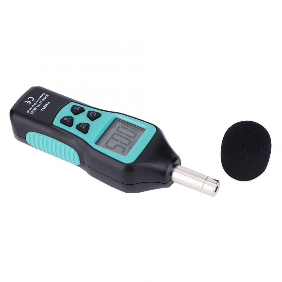 Noise Meter RM062 LCD Digital Sound Level Meter Noise Detect Tester Data Decibel Measurement 30-130dB Digital Sound Level Meter