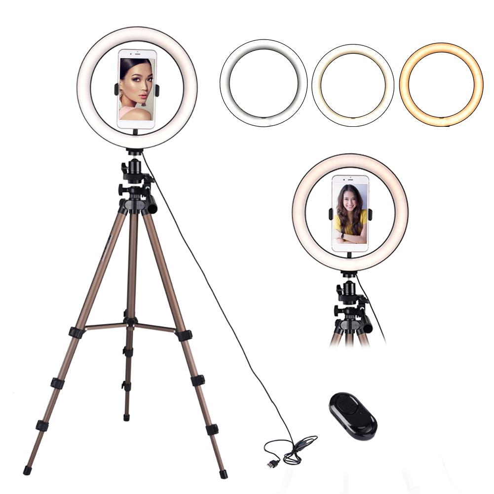 6/10inch LED Ring Light Camera Light Makeup Selfie with Tripod Phone Holder Video light for Mobile Phone Accessories