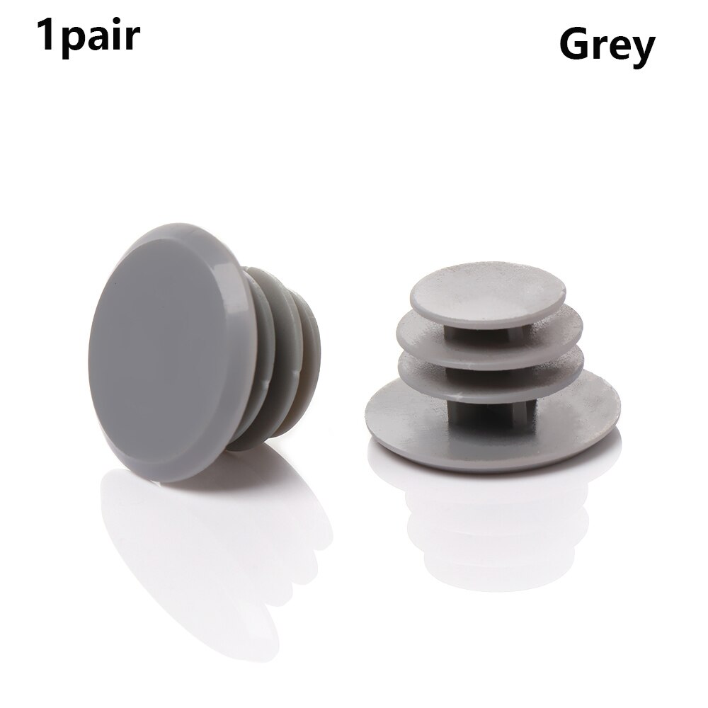 1 paar Radfahren Griffe Griffe Kunststoff Kappen Fahrrad Lenker Grip End Plugs Rennrad Griffe Fahrrad Stopper Bikes teile: grey