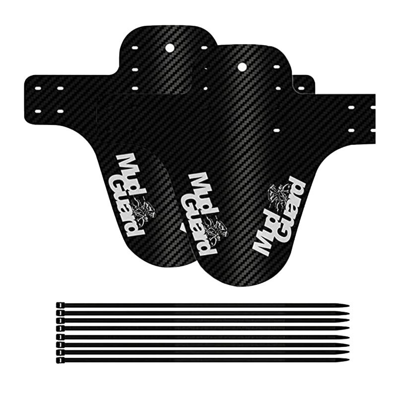 2 Stuks Mountainbike Spatbord, Spatbord, Voor En Achter Fiets Spatbord: Black