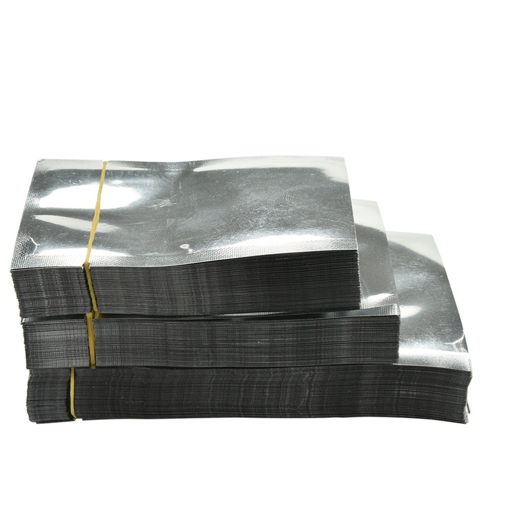 100 Pcs Uitstekende 7*10 Cm Vacuümzak Sealer Voedsel Opslag Pakket Zilver Aluminiumfolie Mylar Platte Zak tas