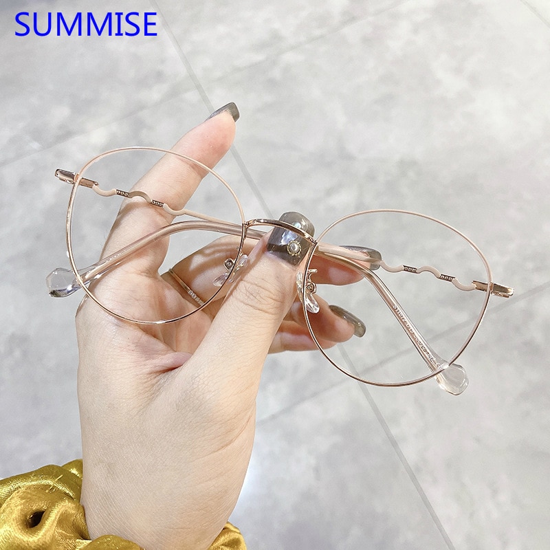 SUMMISE Titanium Glasses Frame Woman Myopia Eyeglasses Frame Women Optical Glasses Frame Eyewear Top
