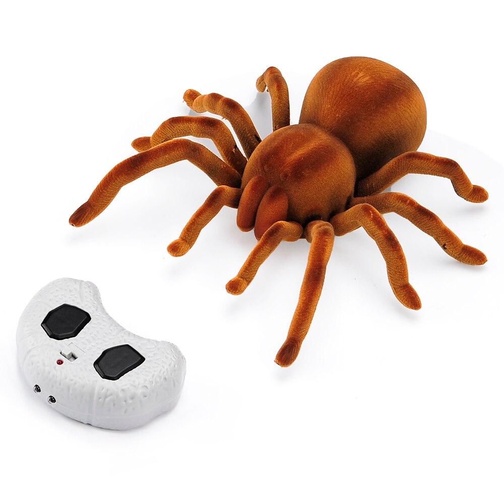 Teledirigido de 9986M para niños, juguete electrónico de araña peluda con simulación de Tarantula infrarroja, para gatear