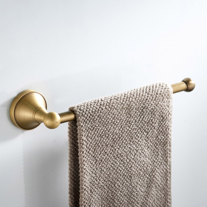 30 Cm Zwart Handdoekhouder Wall Mounted Antieke Badkamer Handdoek Ring Chroom Wit Grote Keuken Toiletpapier Houders Messing: Bronze