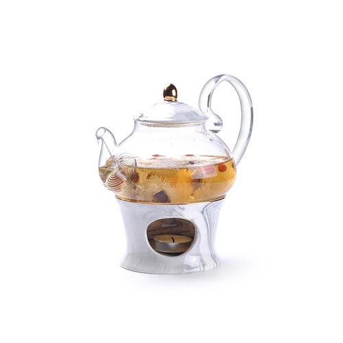 Blomsterte 6 koppar set , 2 koppar kaffekopp, enkel bubbelkokt frukt te tekanna 4 koppar set kaffekoppar set tekopp: J001