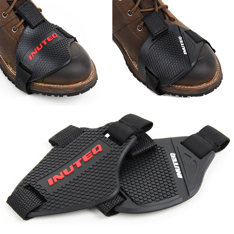 Protège-chaussure Pour Levier De Vitesse Moto - En Caoutchouc TPU, Sangle Réglable - Noir