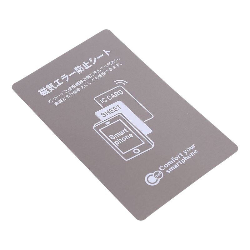 Pâte autocollante magnétique gris Anti-métal NFC | Pour iPhone, carte de contrôle d&#39;accès par Bus pour téléphone portable, fournitures de Protection des cartes IC