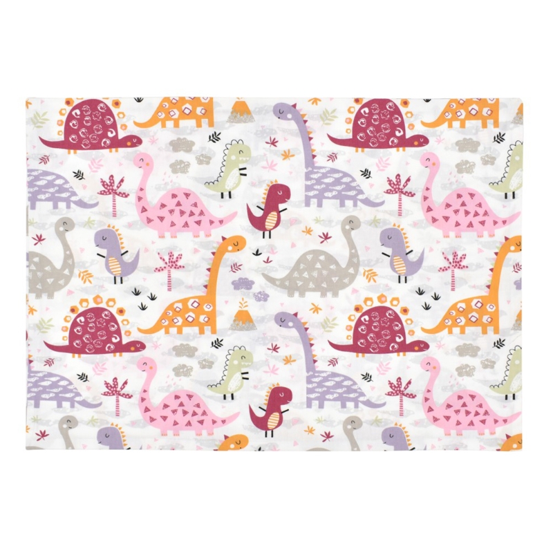 83XC Envelop Kids Peuter Kussensloop Katoenen Baby Kussensloop Past Voor 13x18in 14x19in 12x16in Kussen Zacht Ademend: Pink cute dinosaur