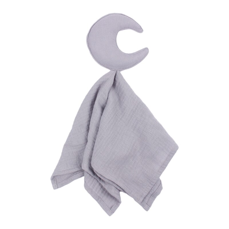 Moon Star Baby Comfort Safety Blanket Soothe Soothing Towel nfant Supplies for Baby Girls Boys Sleeping Playing Plush Toy: Blue-Moon