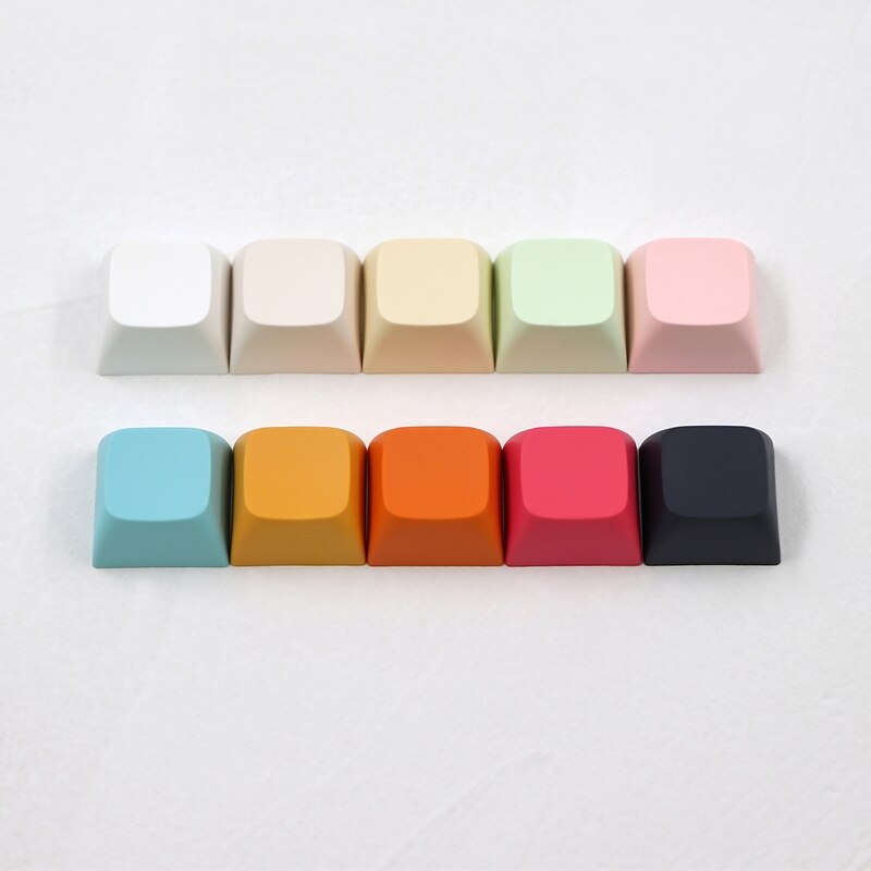 20PCs PBT Blank DIY Keycap Mechanical Keyboard Installation 1U 1X XDA Profile No Print Keycap Set for MX Switches