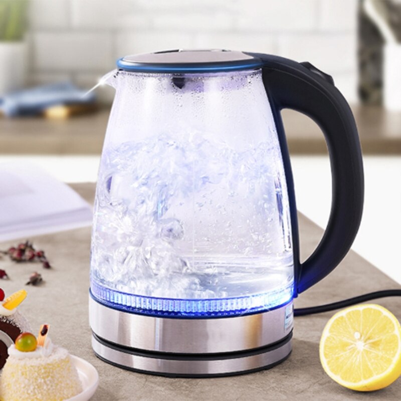 Glass Electric Kettle Off Automatically Auto-Power Off Stainless Steel Anti Electric Kettle Household Kitchen Appliances EU