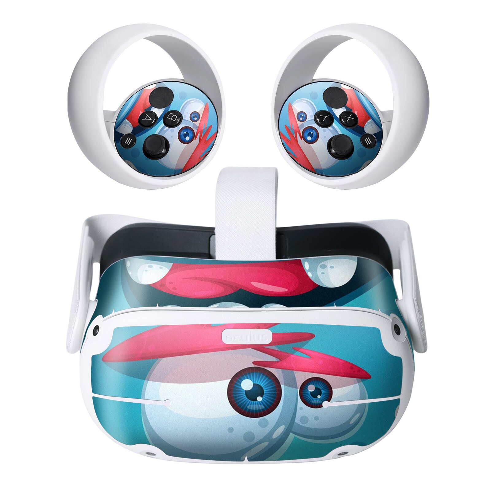 Voor Oculus Quest 2 Sticker Vr Bril Controller Hoofd Dragen 3D Somatosensorische Game Console Decoratieve Sticker: 10