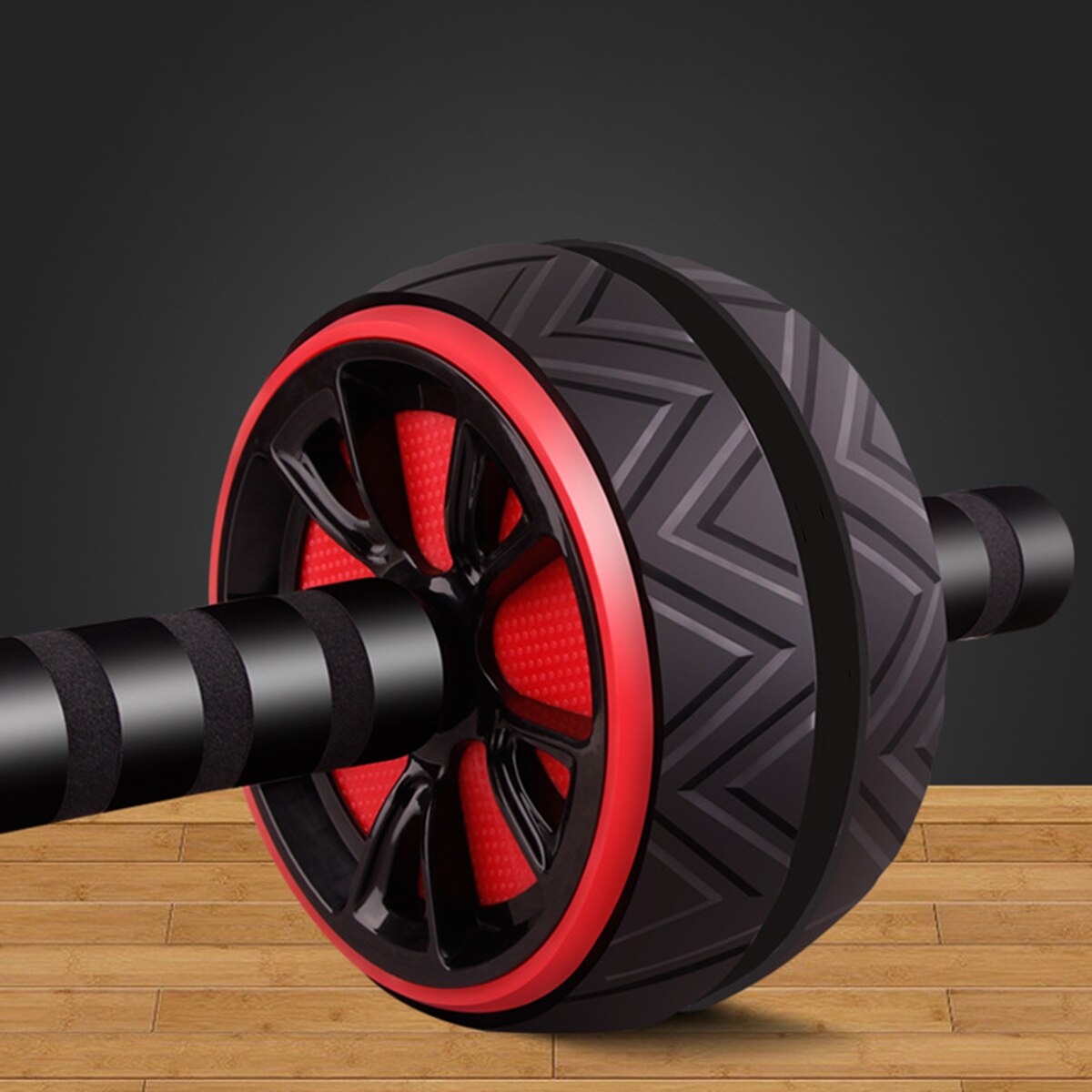 ABS Abdominal Roller Exercise Wheel Fitness Equipment Mute Roller For Arms Back Belly Core Trainer Body Shape Trainning