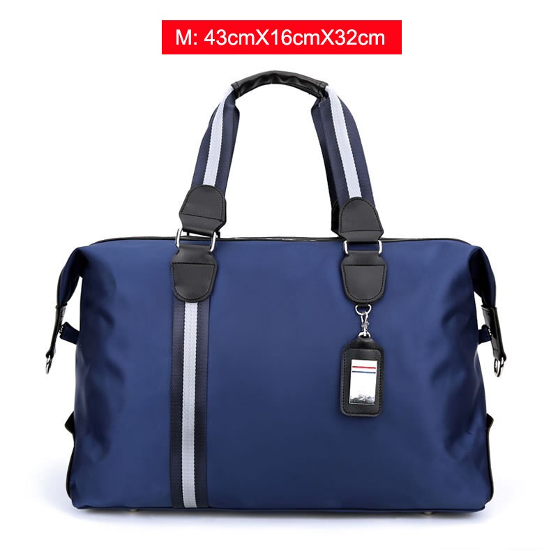 Multifunktions Männer Reise Handtasche -Geschäft Tasche lässig Aktentasche Duffle Taschen Paket Umhängetaschen Für Weibliche Laptop Tote: Blau M