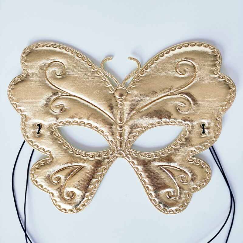 10pcs Women's Butterfly Mask Costume Accessory Halloween Party Cute Dress Up Black Silver Red Gold Easter