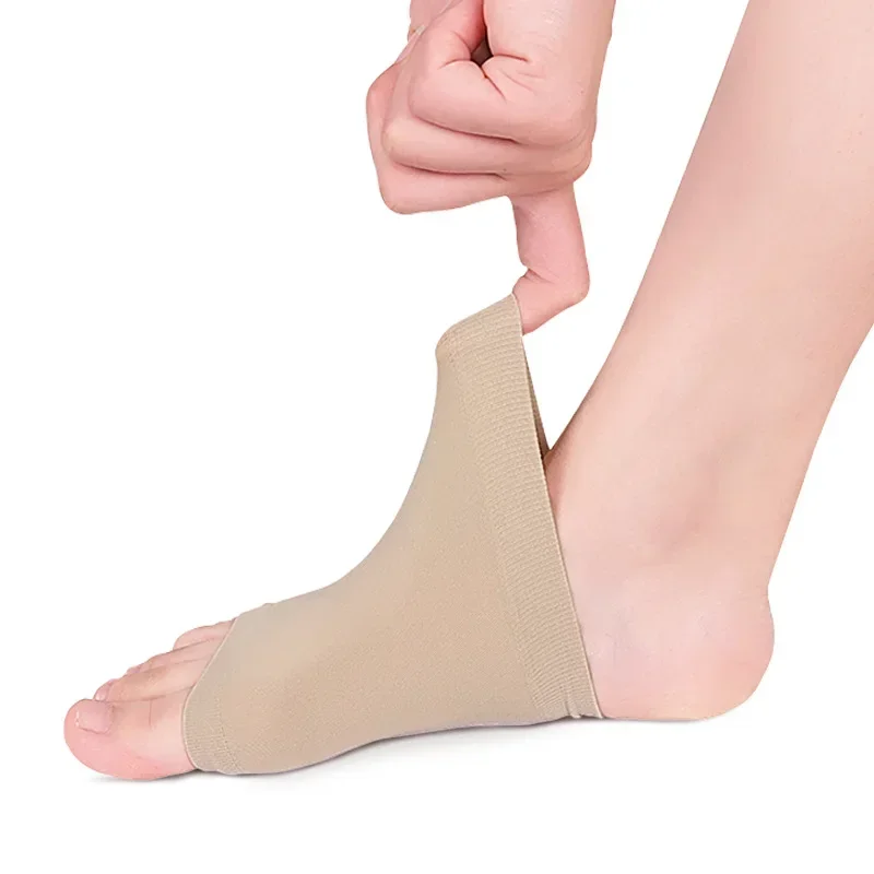 Elastic Gel Silicone Forefoot Shoe Pad Arch Support Foot Pad Cushion Soft for Plantar Fasciitis Flat Foot Pain Relief Heel Spurs
