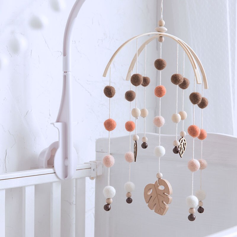 Baby Rattles Mobile Wooden Beads Trojan Wind Chimes Baby Toys For Kids Room Bed Hanging Decor Tent Decor Photography Props