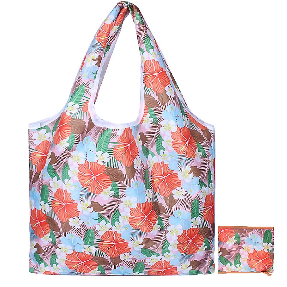 Sacs de courses réutilisables, sacs pliables en polyester, sacs de courses écologiques, sacs d'épicerie de grande capacité, sacs de courses pliables, fourre-tout: Couleur 3