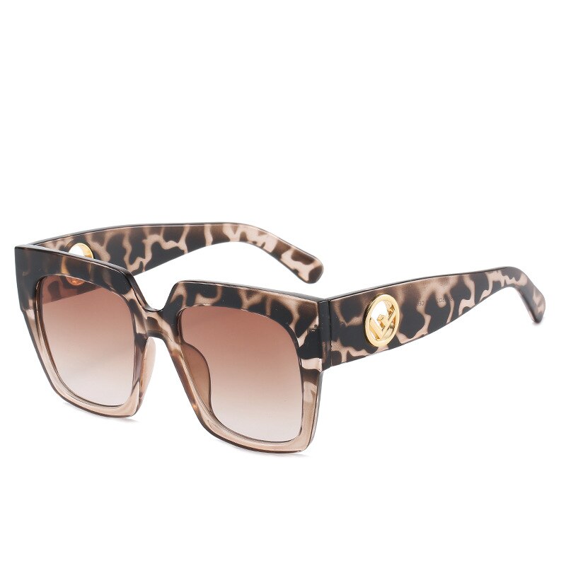 Montura de gafas de gran tamaño para mujer, marco cuadrado de de lujo con marco grande, transparente, Vintage,: 003